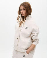 Zip-Opening Sweatshirt with Side Detail